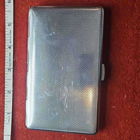 Silver Great Britain and Nothern Ireland Map Engraved Cigarette Case - Picture 3 of 4